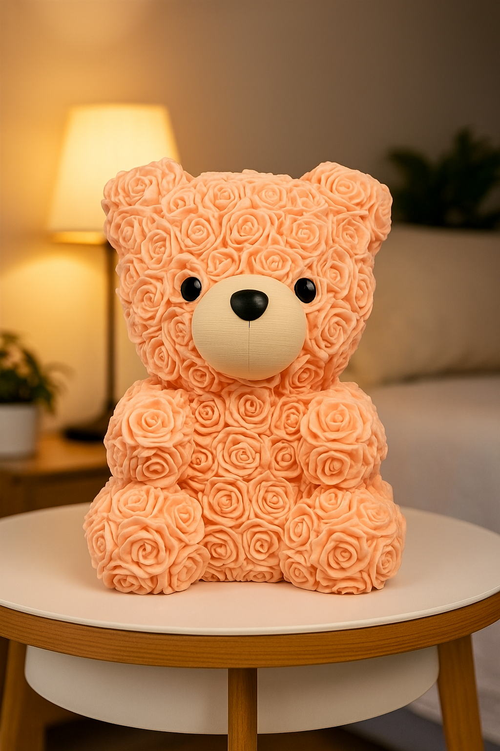 Dekoratif Çiçekli Ayıcık