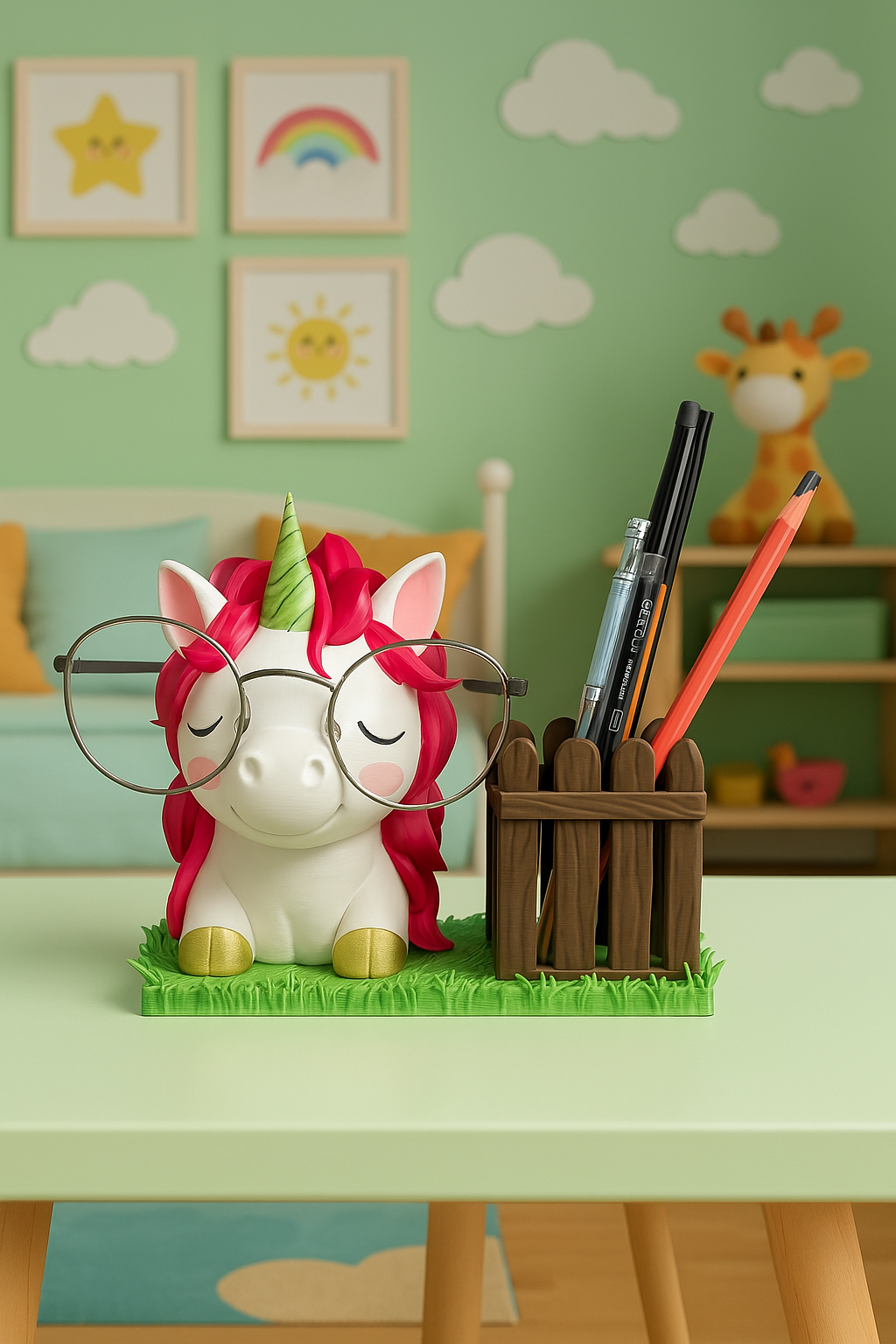 Unicorn Kalemlik Gözlük ve Kalemlik Tutucu