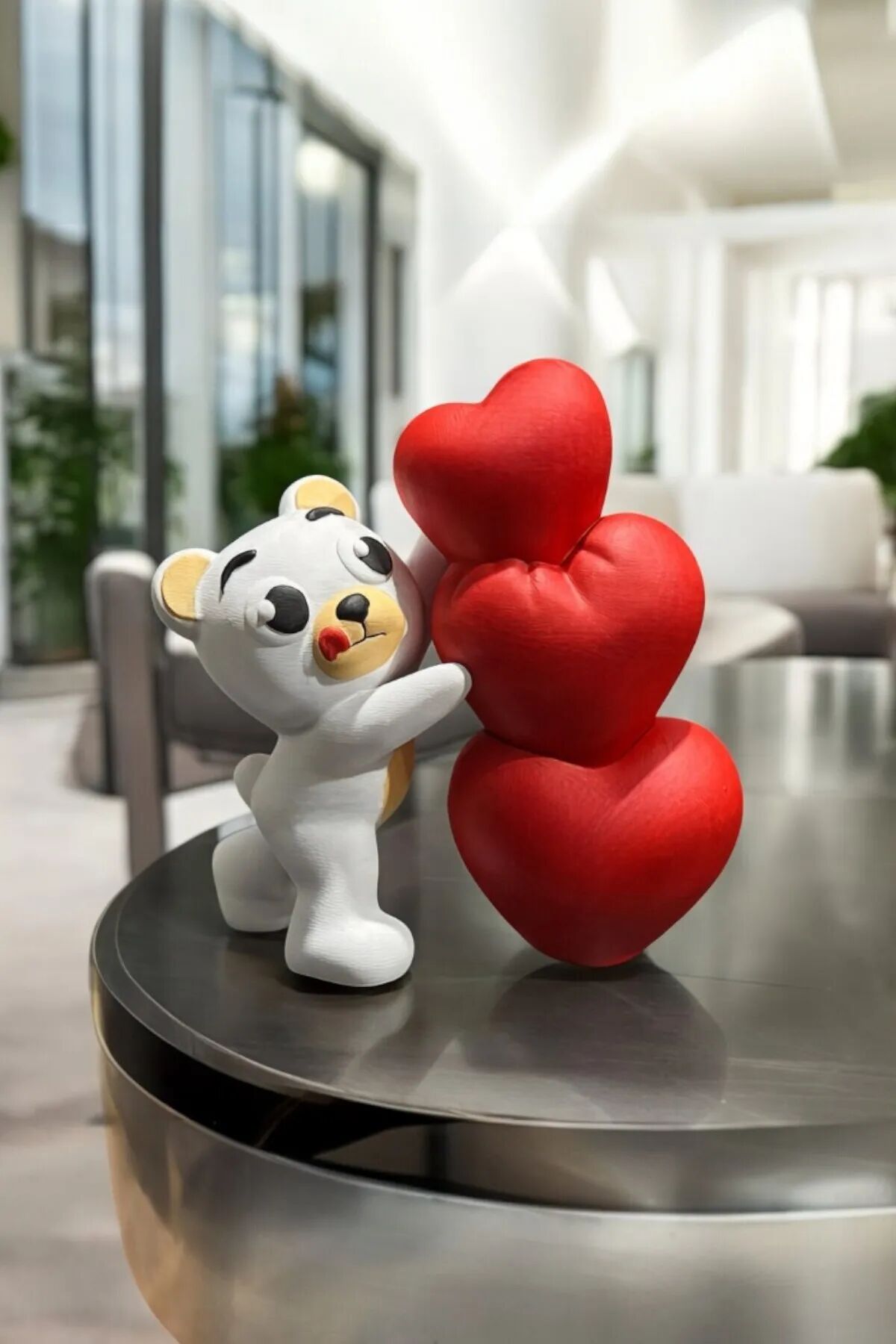 Ayıcık ve Kalpler Figürü